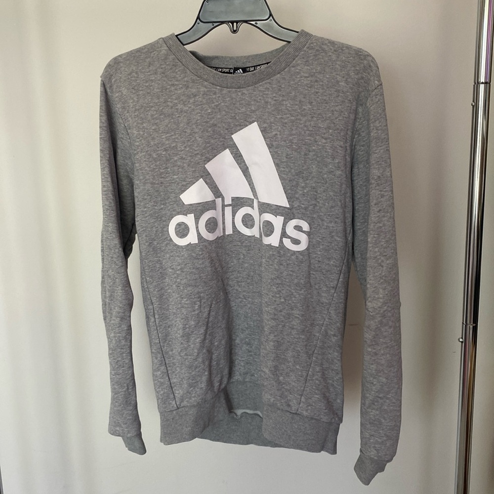 Gray Adidas crewneck